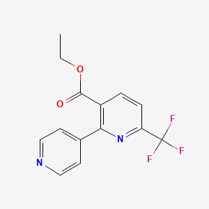 Ethyl 2-(pyridin-4-yl)-6-(trifluoromethyl)nicotinate