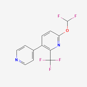 6-(Difluoromethoxy)-3-(pyridin-4-yl)-2-(trifluoromethyl)pyridine