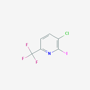 molecular formula C6H2ClF3IN B1388633 3-Chloro-2-iodo-6-(trifluoromethyl)pyridine CAS No. 823221-96-1