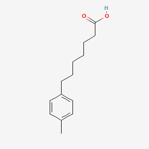 molecular formula C14H20O2 B13886350 7-(p-Tolyl)heptanoic acid 