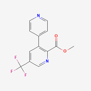 Methyl 3-(pyridin-4-yl)-5-(trifluoromethyl)picolinate