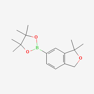 molecular formula C16H23BO3 B13886378 2-(3,3-dimethyl-1H-2-benzofuran-5-yl)-4,4,5,5-tetramethyl-1,3,2-dioxaborolane 