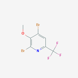 2,4-Dibromo-3-methoxy-6-(trifluoromethyl)pyridine