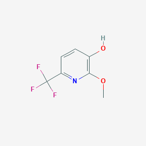 molecular formula C7H6F3NO2 B1388643 3-Hydroxy-2-methoxy-6-(trifluoromethyl)pyridine CAS No. 1214391-32-8