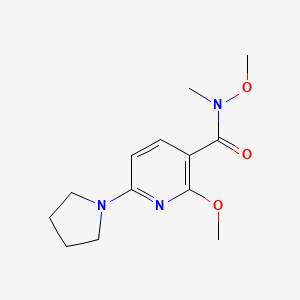 N,2-Dimethoxy-N-methyl-6-(pyrrolidin-1-YL)-nicotinamide