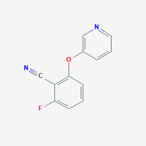 2-Fluoro-6-(pyridin-3-yloxy)benzonitrile