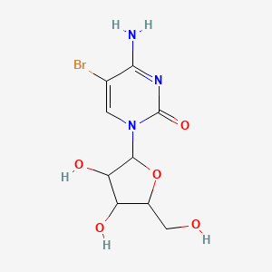 molecular formula C9H12BrN3O5 B13886511 4-amino-5-bromo-1-pentofuranosylpyrimidin-2(1H)-one 