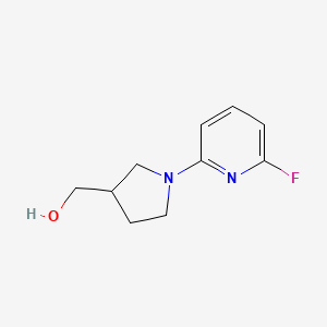 molecular formula C10H13FN2O B1388652 (1-(6-Fluoropyridin-2-yl)pyrrolidin-3-yl)methanol CAS No. 1228666-40-7