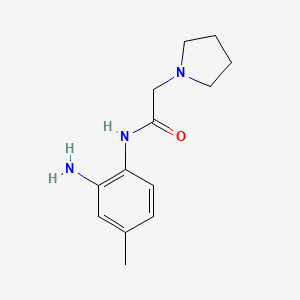 N-(2-amino-4-methylphenyl)-2-pyrrolidin-1-ylacetamide