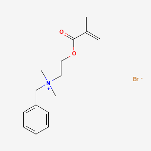 molecular formula C15H22BrNO2 B13886527 Benzyl-dimethyl-[2-(2-methylprop-2-enoyloxy)ethyl]azanium;bromide 