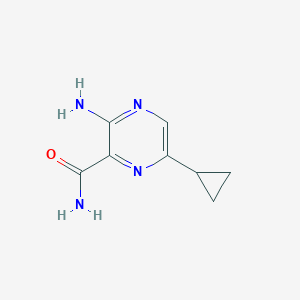 3-Amino-6-cyclopropylpyrazine-2-carboxamide