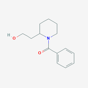 molecular formula C14H19NO2 B13886539 [2-(2-Hydroxyethyl)piperidin-1-yl]-phenylmethanone 