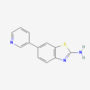 molecular formula C12H9N3S B13886579 6-Pyridin-3-yl-1,3-benzothiazol-2-amine 