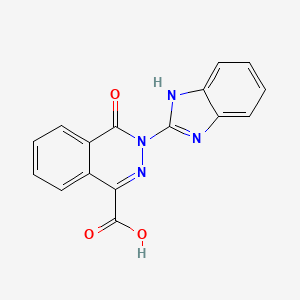 B1388659 3-(1H-benzo[d]imidazol-2-yl)-4-oxo-3,4-dihydrophthalazine-1-carboxylic acid CAS No. 1203350-89-3