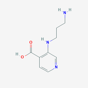 molecular formula C9H13N3O2 B13886594 3-(3-Aminopropylamino)pyridine-4-carboxylic acid 