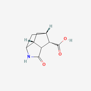 B1388669 (3S,3aR,5S,6aS,7S)-2-oxooctahydro-3,5-methanocyclopenta[b]pyrrole-7-carboxylic acid CAS No. 1281588-03-1
