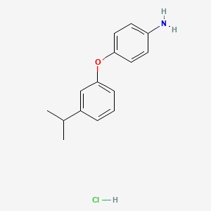 B1388675 4-(3-Isopropylphenoxy)aniline hydrochloride CAS No. 1185297-59-9