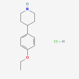 molecular formula C13H20ClNO B1388685 4-(4-Ethoxyphenyl)piperidine hydrochloride CAS No. 170856-82-3
