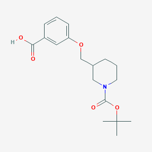 3-{[1-(Tert-butoxycarbonyl)piperidin-3-yl]methoxy}benzoic acid