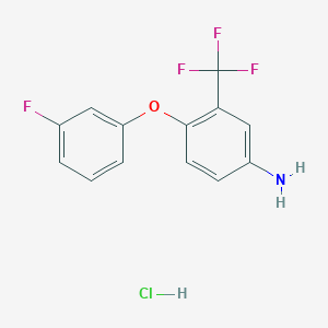 4-(3-Fluorophenoxy)-3-(trifluoromethyl)aniline hydrochloride