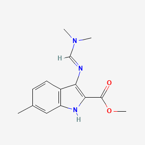 Methyl 3-{[(1E)-(dimethylamino)methylene]amino}-6-methyl-1H-indole-2-carboxylate