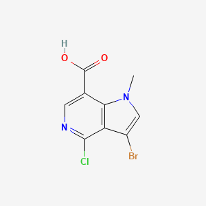 3-Bromo-4-chloro-1-methyl-pyrrolo[3,2-c]pyridine-7-carboxylic acid