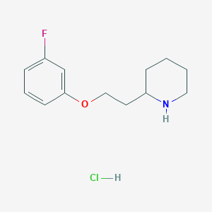 2-[2-(3-Fluorophenoxy)ethyl]piperidine hydrochloride