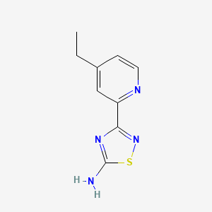 3-(4-Ethylpyridin-2-yl)-1,2,4-thiadiazol-5-amine