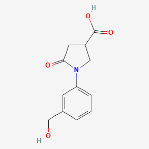 1-(3-(Hydroxymethyl)phenyl)-5-oxopyrrolidine-3-carboxylic acid