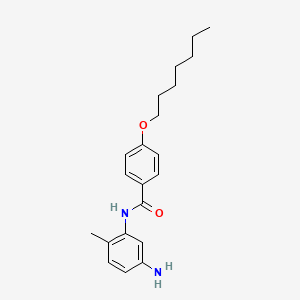 molecular formula C21H28N2O2 B1388705 N-(5-Amino-2-methylphenyl)-4-(heptyloxy)benzamide CAS No. 1020724-00-8