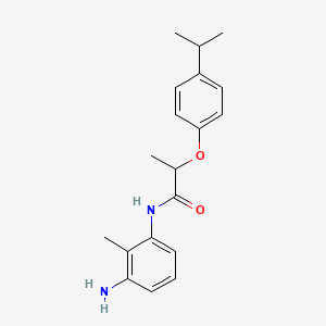 molecular formula C19H24N2O2 B1388706 N-(3-Amino-2-methylphenyl)-2-(4-isopropylphenoxy)-propanamide CAS No. 1020056-63-6