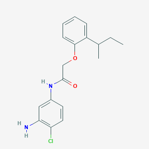 molecular formula C18H21ClN2O2 B1388707 N-(3-Amino-4-chlorophenyl)-2-[2-(sec-butyl)-phenoxy]acetamide CAS No. 1020058-22-3
