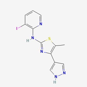 N-(3-iodopyridin-2-yl)-5-methyl-4-(1H-pyrazol-4-yl)-1,3-thiazol-2-amine