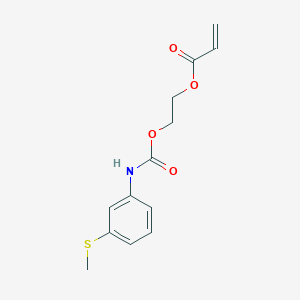 2-({[3-(Methylsulfanyl)phenyl]carbamoyl}oxy)ethyl prop-2-enoate