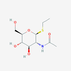 molecular formula C₁₀H₁₉NO₅S B138871 N-[(2S,3R,4R,5S,6R)-2-乙基硫基-4,5-二羟基-6-(羟甲基)氧杂-3-基]乙酰胺 CAS No. 122331-70-8