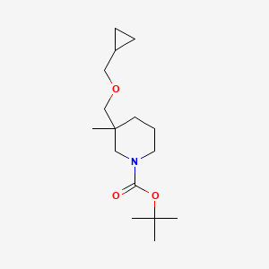 Tert-butyl 3-(cyclopropylmethoxymethyl)-3-methylpiperidine-1-carboxylate