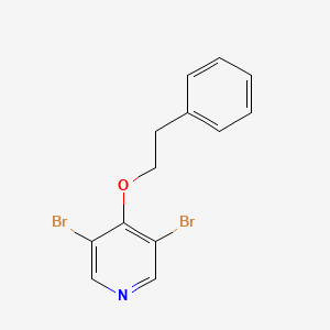 3,5-Dibromo-4-(2-phenylethoxy)pyridine