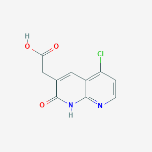 2-(5-chloro-2-oxo-1H-1,8-naphthyridin-3-yl)acetic acid