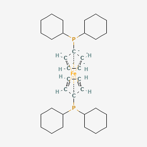 Dicyclohexyl(cyclopenta-2,4-dien-1-yl)phosphane;dicyclohexyl(cyclopentyl)phosphane;iron