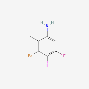 3-Bromo-5-fluoro-4-iodo-2-methyl-aniline