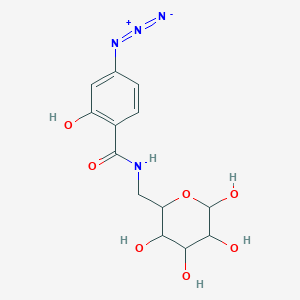 4-azido-2-hydroxy-N-[(3,4,5,6-tetrahydroxyoxan-2-yl)methyl]benzamide