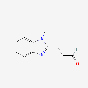 3-(1-Methylbenzimidazol-2-yl)propanal