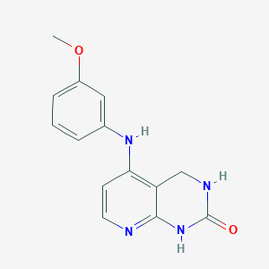 5-(3-methoxyanilino)-3,4-dihydro-1H-pyrido[2,3-d]pyrimidin-2-one