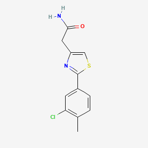 2-[2-(3-Chloro-4-methylphenyl)-1,3-thiazol-4-yl]acetamide