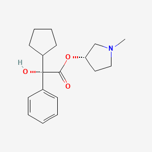 (S)-1-methylpyrrolidin-3-yl (S)-2-cyclopentyl-2-hydroxy-2-phenylacetate