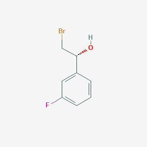 molecular formula C8H8BrFO B13887301 (R)-2-Bromo-1-(3-fluorophenyl)ethan-1-OL 