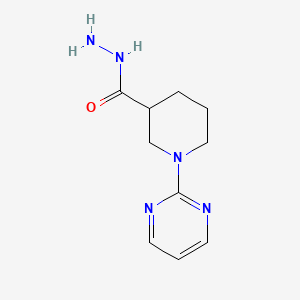 molecular formula C10H15N5O B1388733 1-(Pyrimidin-2-YL)piperidine-3-carbohydrazide CAS No. 883535-71-5