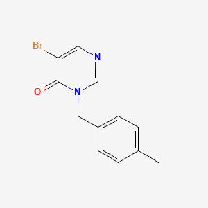 5-Bromo-3-[(4-methylphenyl)methyl]pyrimidin-4-one