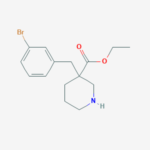 Ethyl 3-[(3-bromophenyl)methyl]piperidine-3-carboxylate