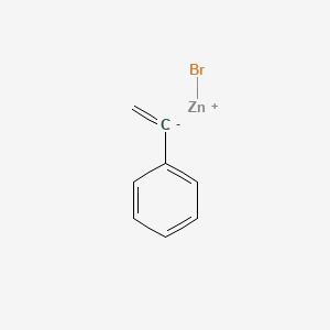 bromozinc(1+);ethenylbenzene